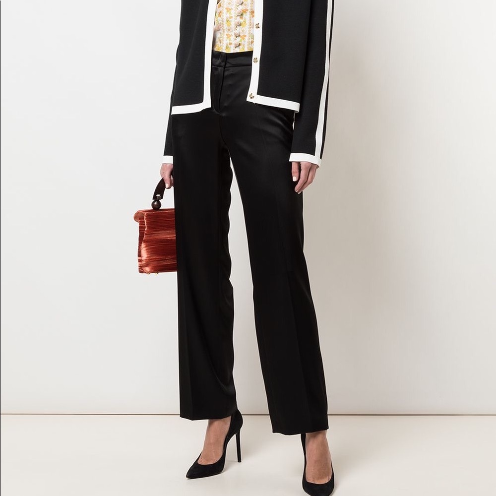 Escada High Rise Straight Trousers